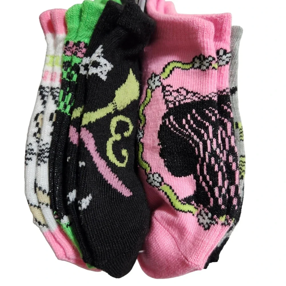 Wicked The‎ Musical No Show Socks 5 Pair Set Kids Shoe Size 7.5-8.5